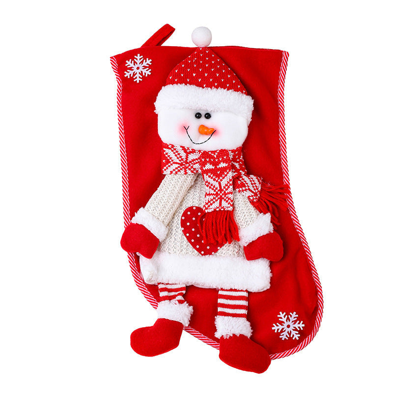 Festive Snowman Christmas Stocking