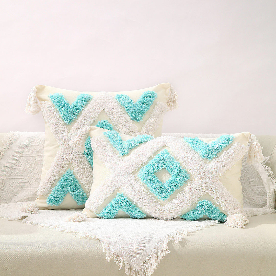 Artistic Textured Throw Pillow