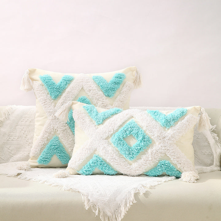 Artistic Textured Throw Pillow