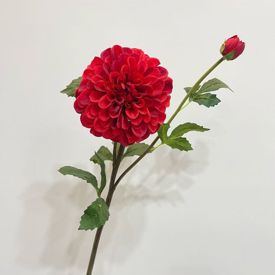 Decorative Faux Dahlia Flower Stem for Home Decor