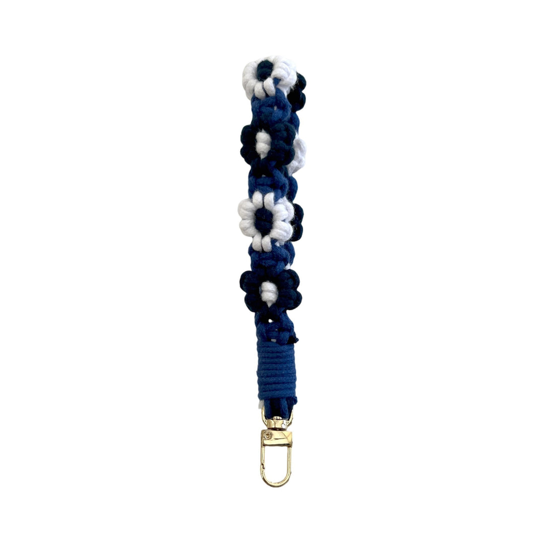Floral Macrame Keychain Holder