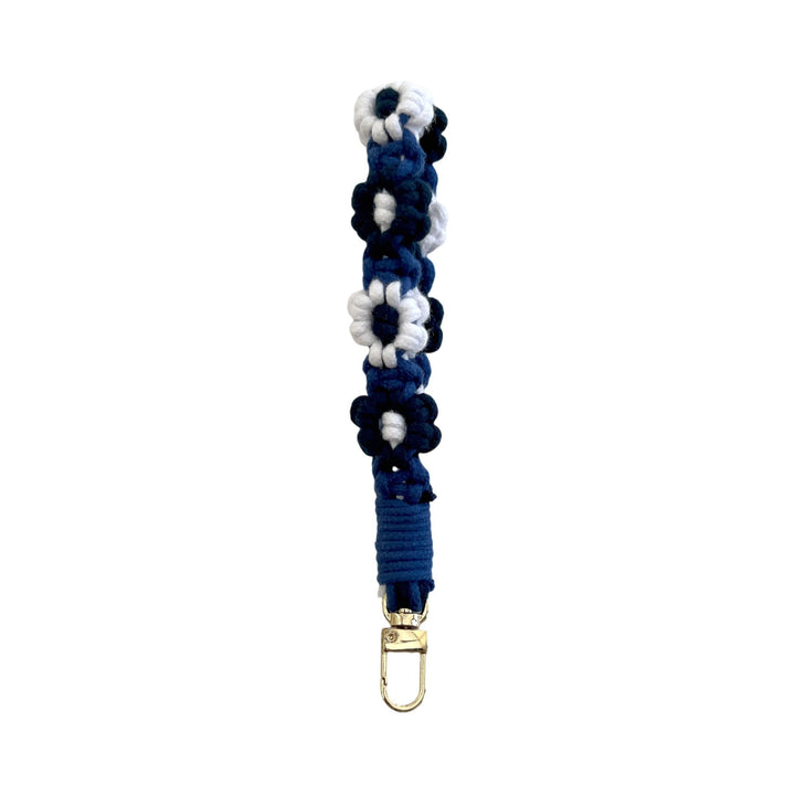 Floral Macrame Keychain Holder