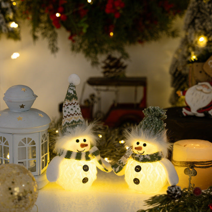 Illuminated Snowman Figure