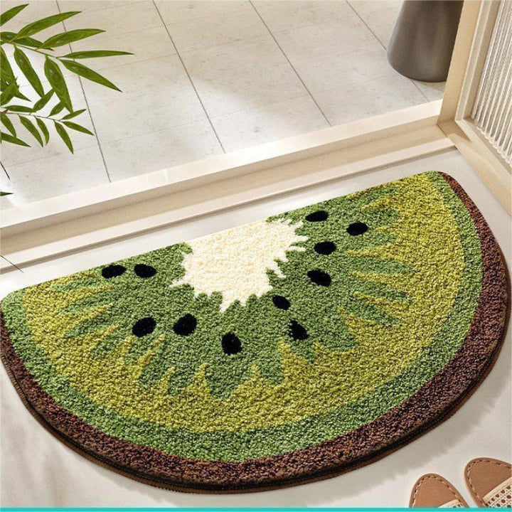 Lemon Slice Shape Bath Mat