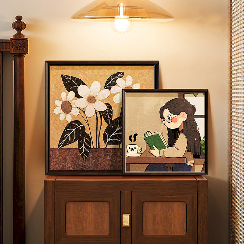 Decorative Framed Flower Art