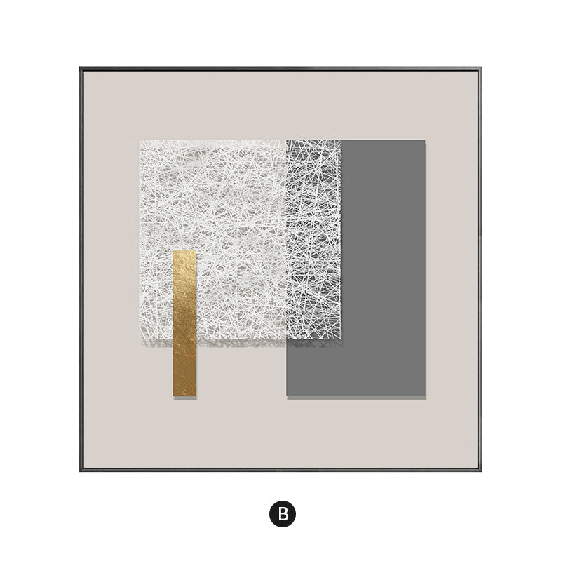 Framed Abstract Textured Wall Decor