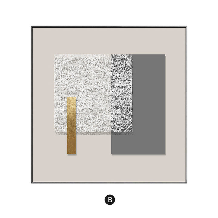 Framed Abstract Textured Wall Decor