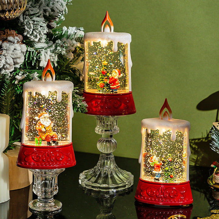 festive glitter lantern