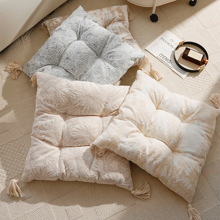 Floral Print Decorative Floor Cushion