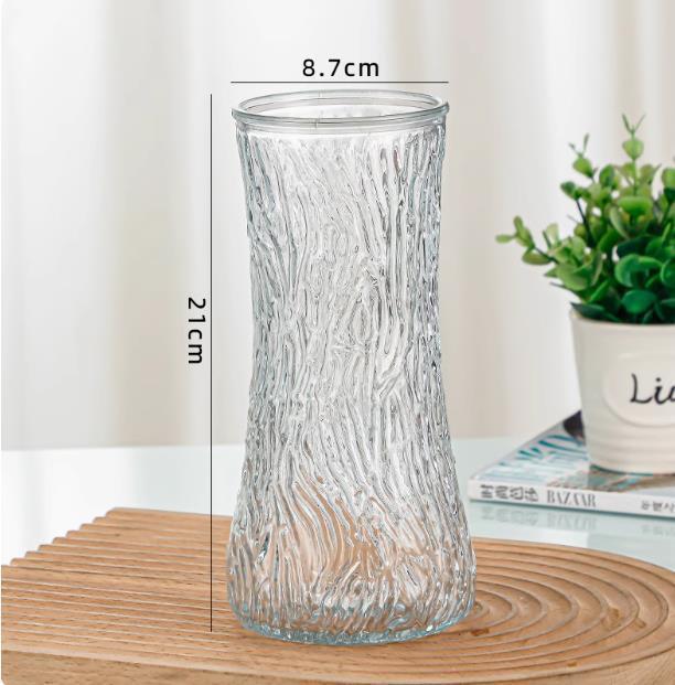 Textured Glass Water Pitcher