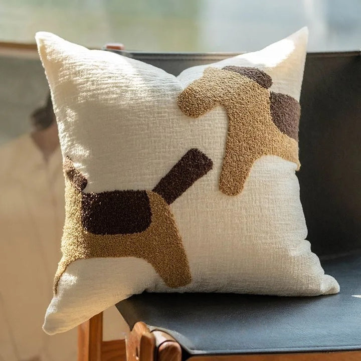 Decorative Dog Print Throw Pillow