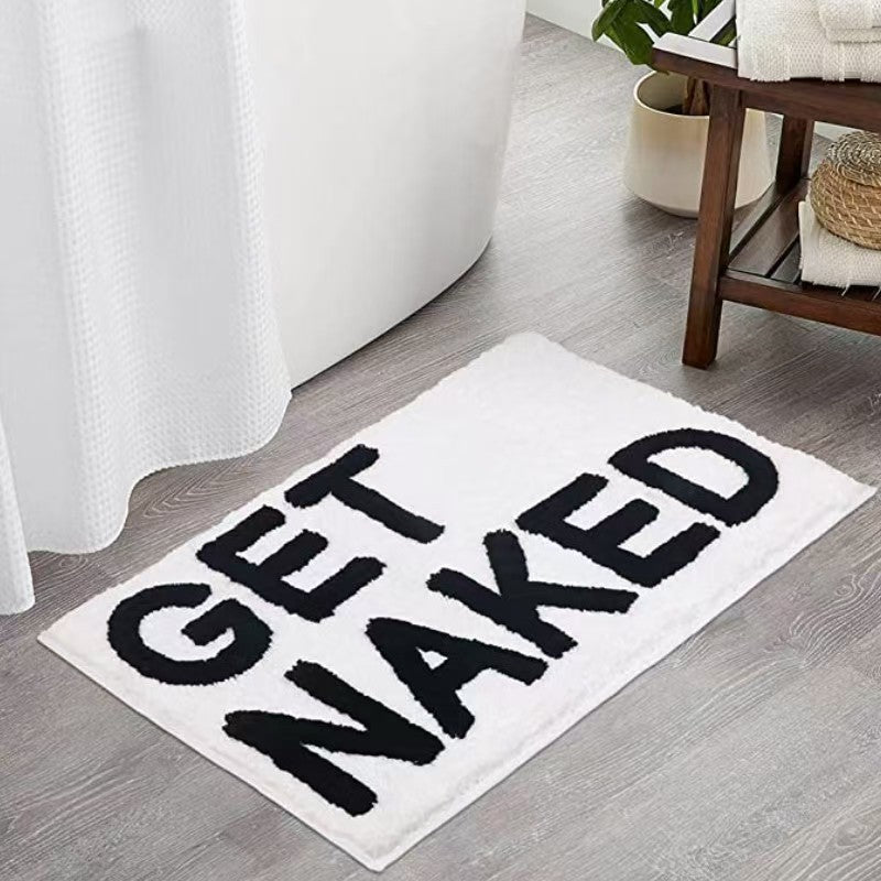 Playful Text Bath Mat