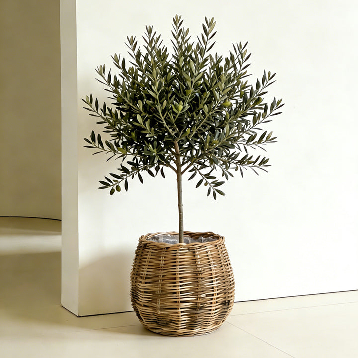 Handcrafted basket with natural flair