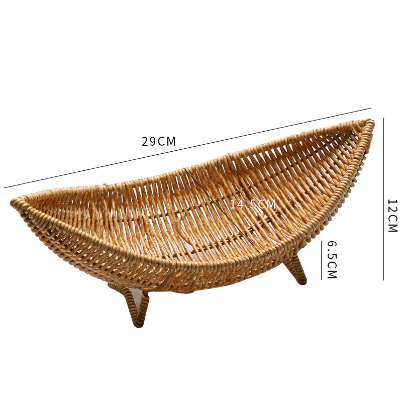 Multi-Sectional Woven Storage Basket