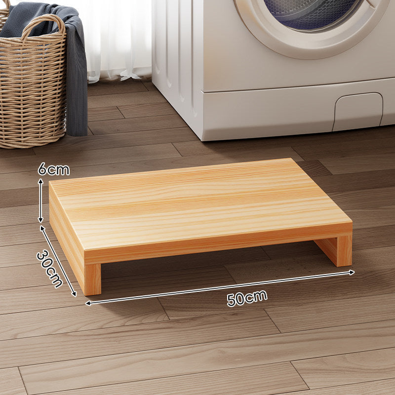 Low-Profile Solid Wood Appliance Riser Platform