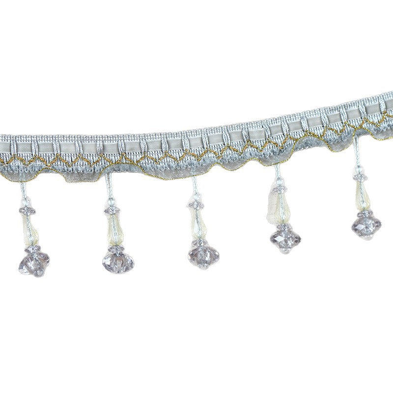 Decorative lace trim with pearls