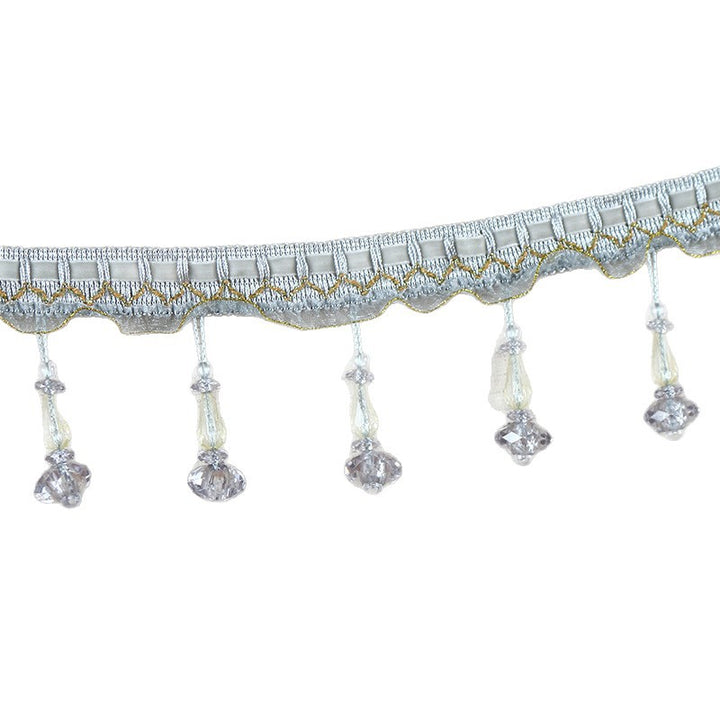 Decorative lace trim with pearls