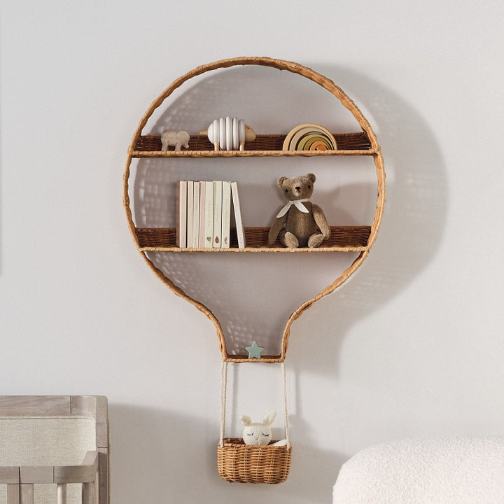 Wall shelf in hot air balloon design