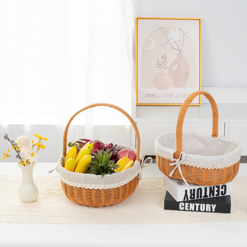 Decorative Round Woven Basket