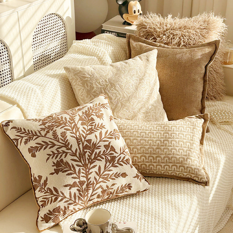 Embroidered Decorative Throw Pillow
