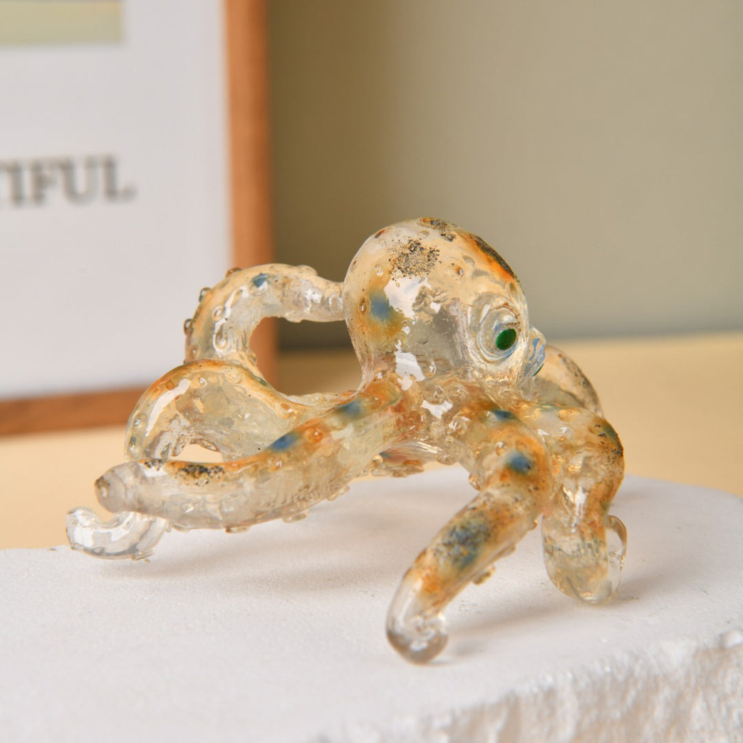 Decorative Glass Octopus Figurine