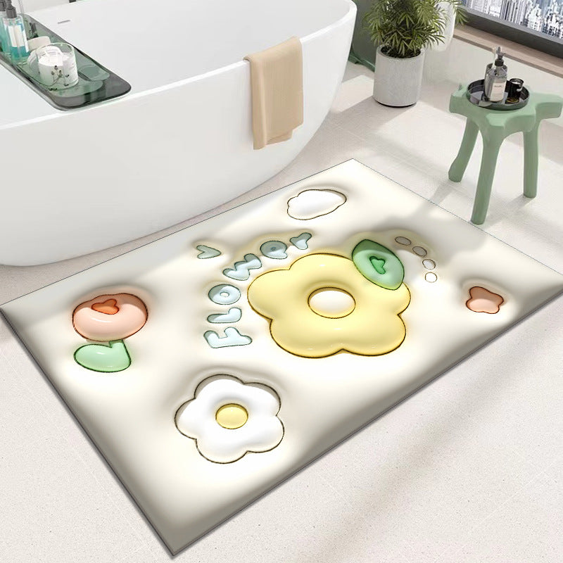 Cute Cartoon Cat Shape Bath Mat