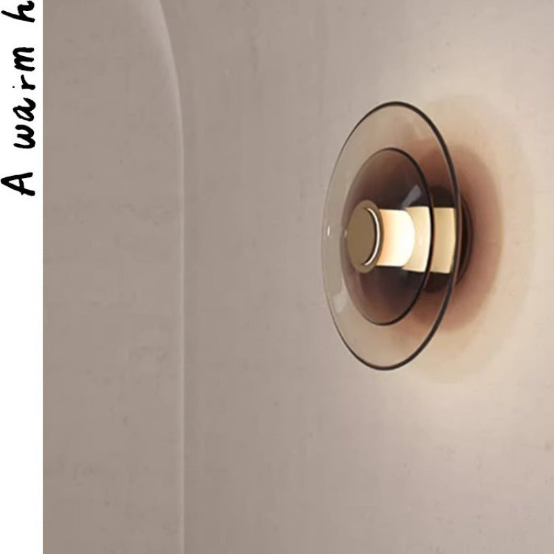 Contemporary glass wall lamp