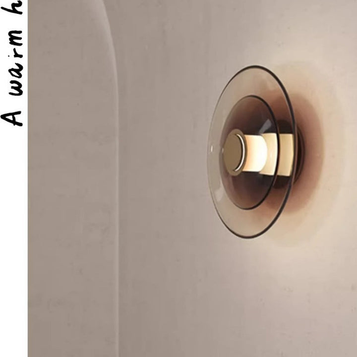 Contemporary glass wall lamp
