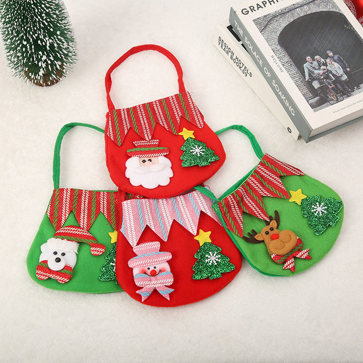 Cute Christmas gift bag made of felt