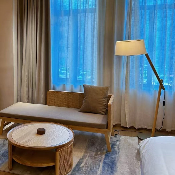 Adjustable modern bow floor lamp