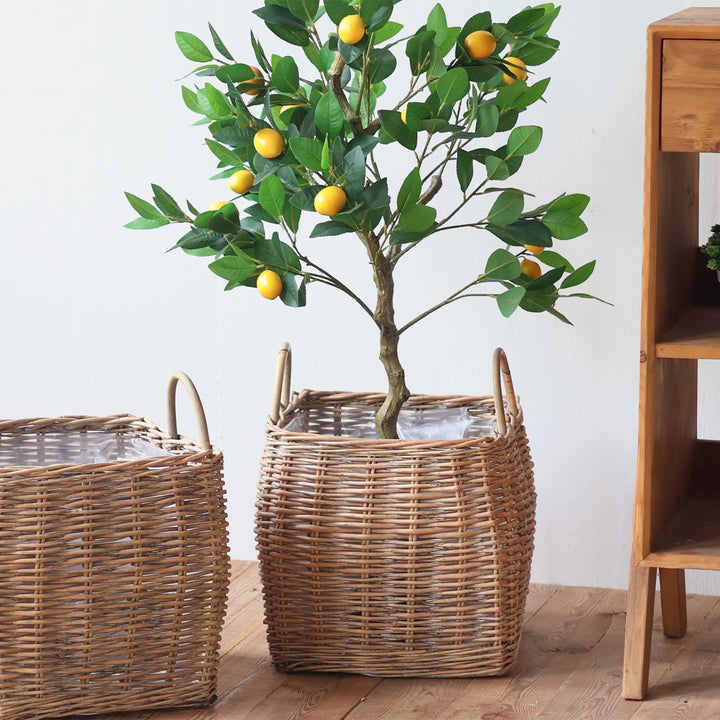 Braided storage basket