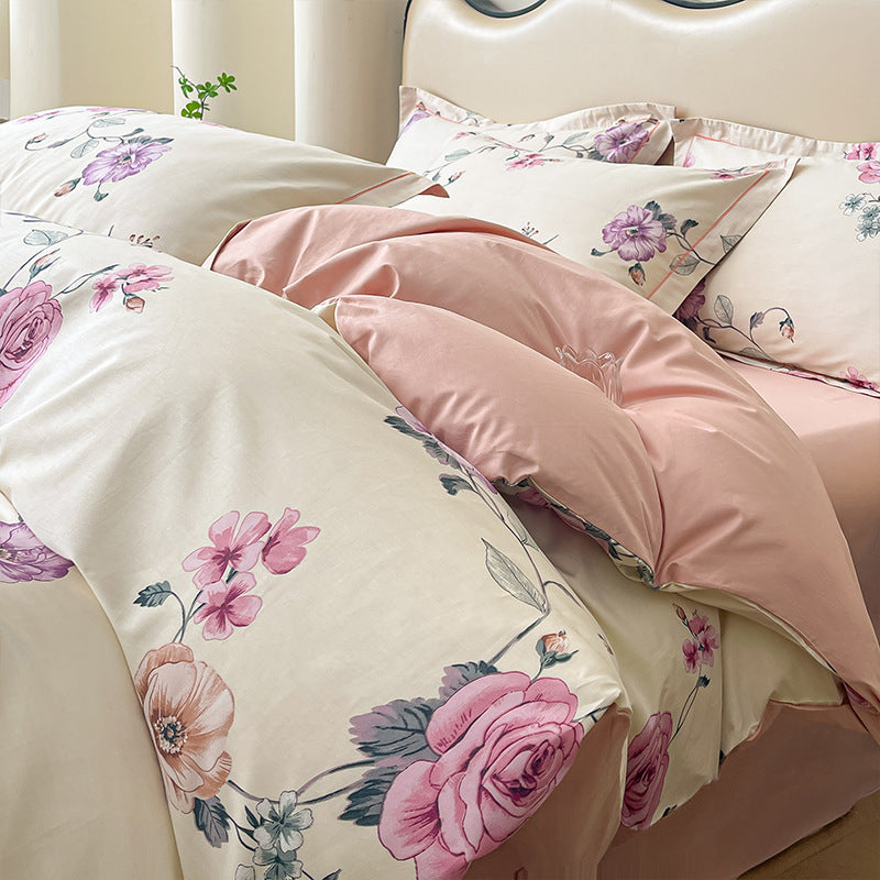 Floral Pattern Duvet Cover Set