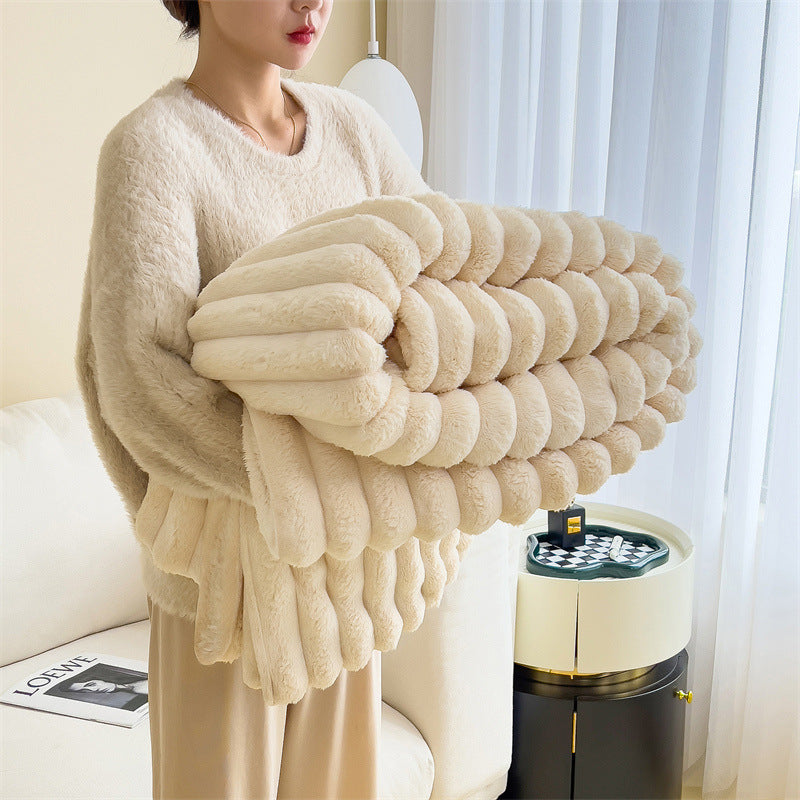 Plush Textured Fleece Blanket