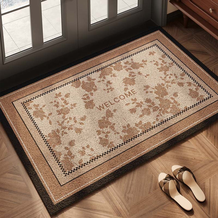 Checkerboard Pattern Welcome Mat Avarnia