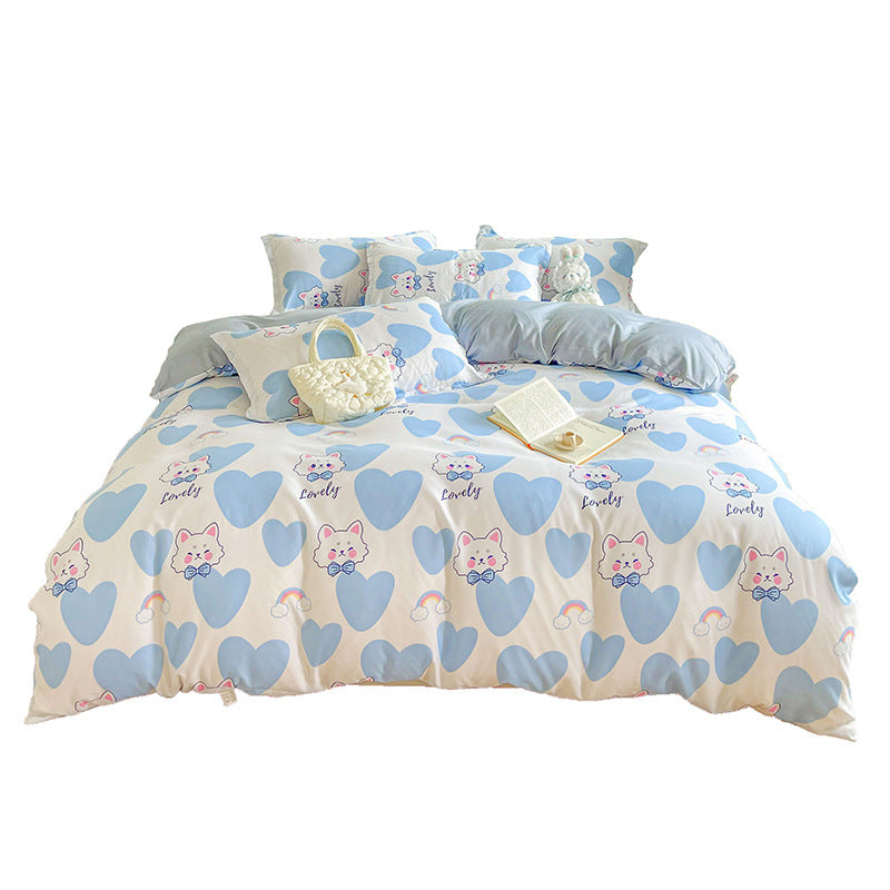 Fun Heart Print Bedding Set