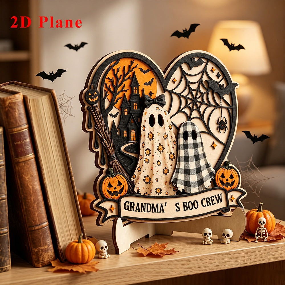 Decorative figure with ghost motif