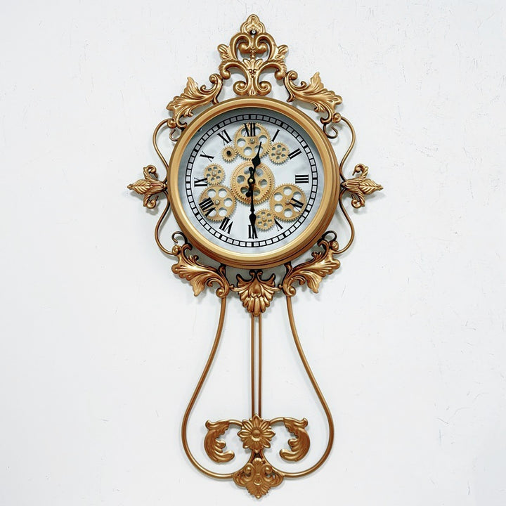 Vintage Gear Mechanism Wall Clock