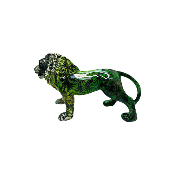 Artistically designed lion figure