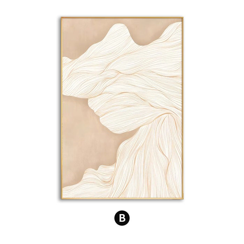 Abstract Wavy Line Framed Wall Art
