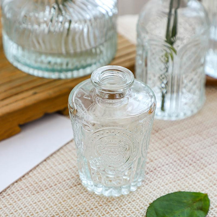 Premium Textured Glass Beverage Container