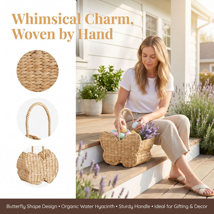 Playful basket in butterfly design
