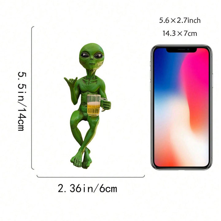 Alien Figurine Phone Holder