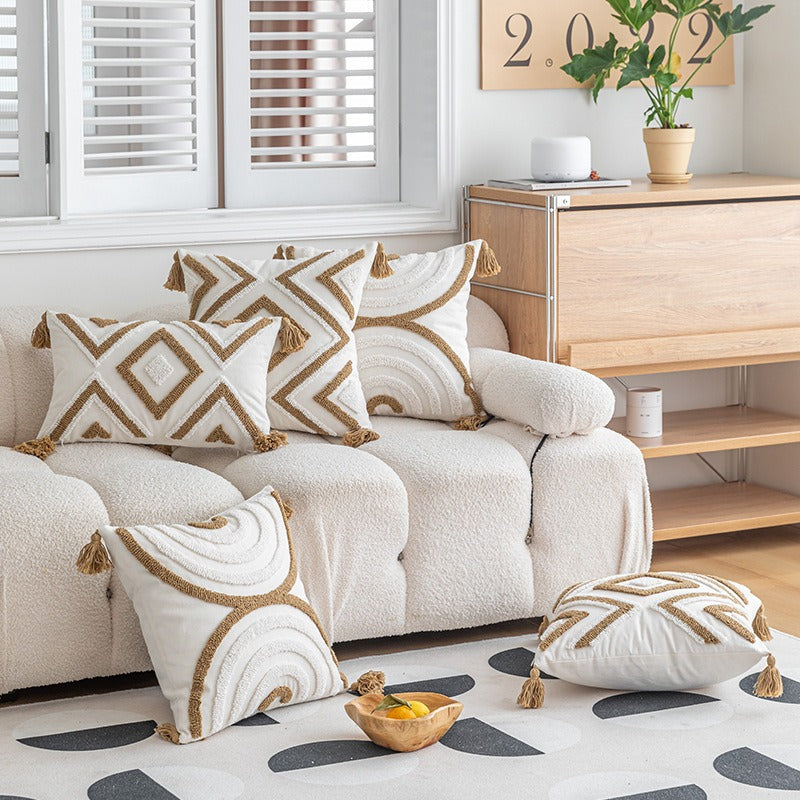 Artistic Geometric Throw Pillow