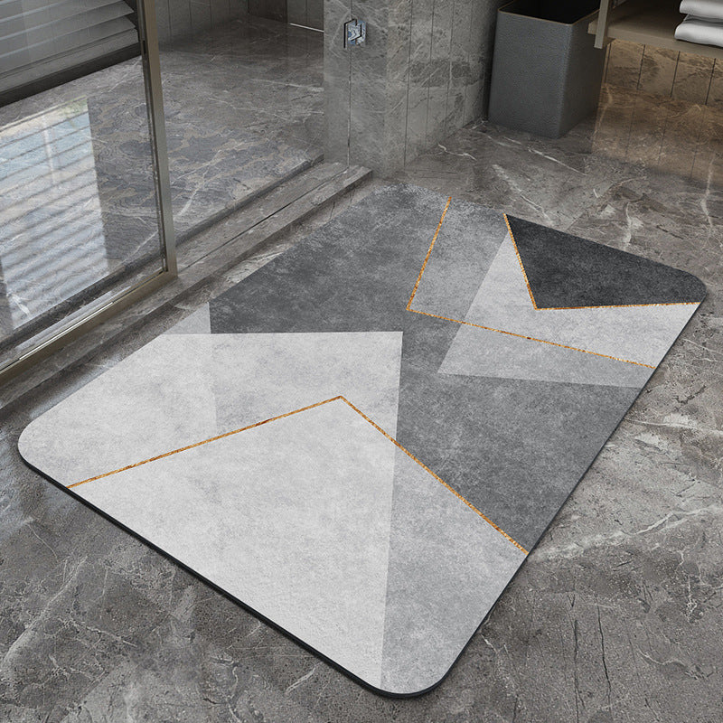 Modern Geometric Bath Mat