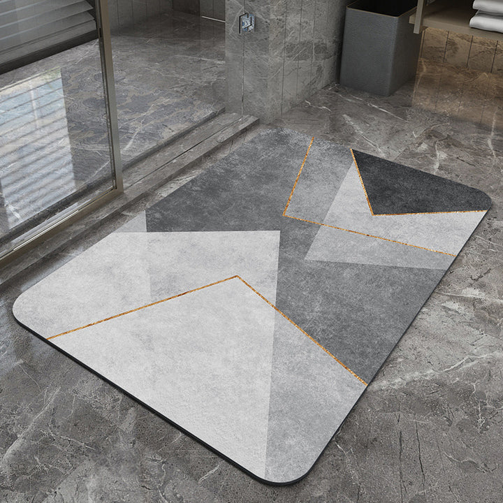 Modern Geometric Bath Mat