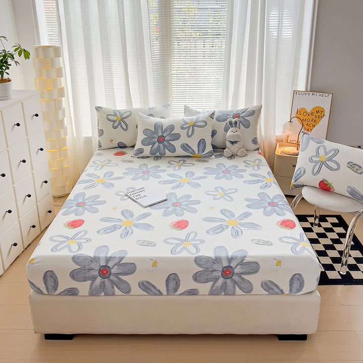 Premium Flannel Plaid Bed Linen Set