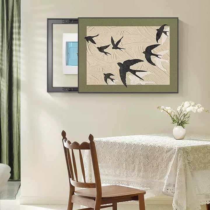 Framed Birds Wall Art