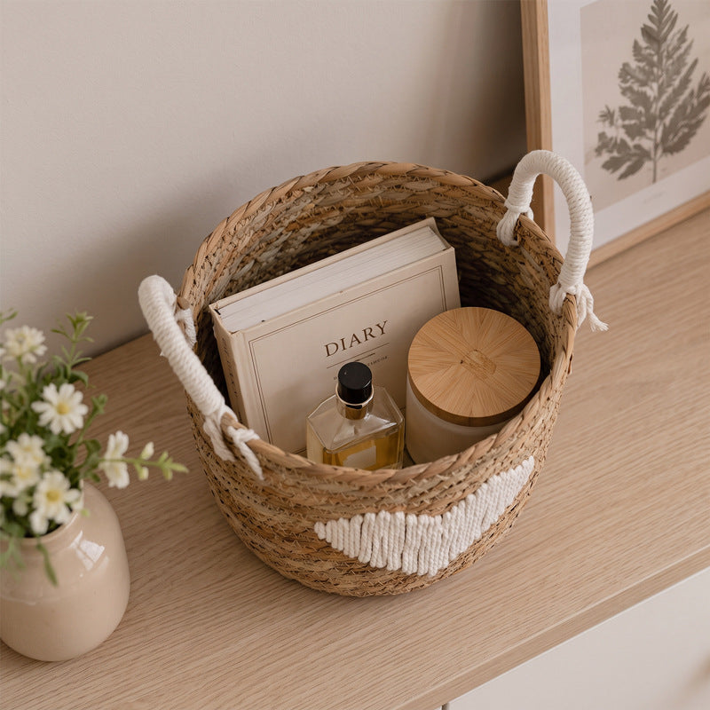 Braided storage basket