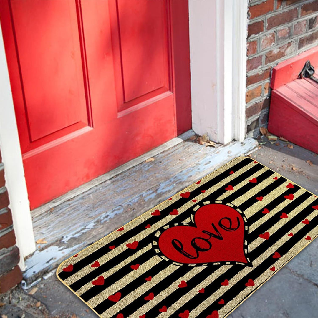 Romantic Floral Welcome Mat
