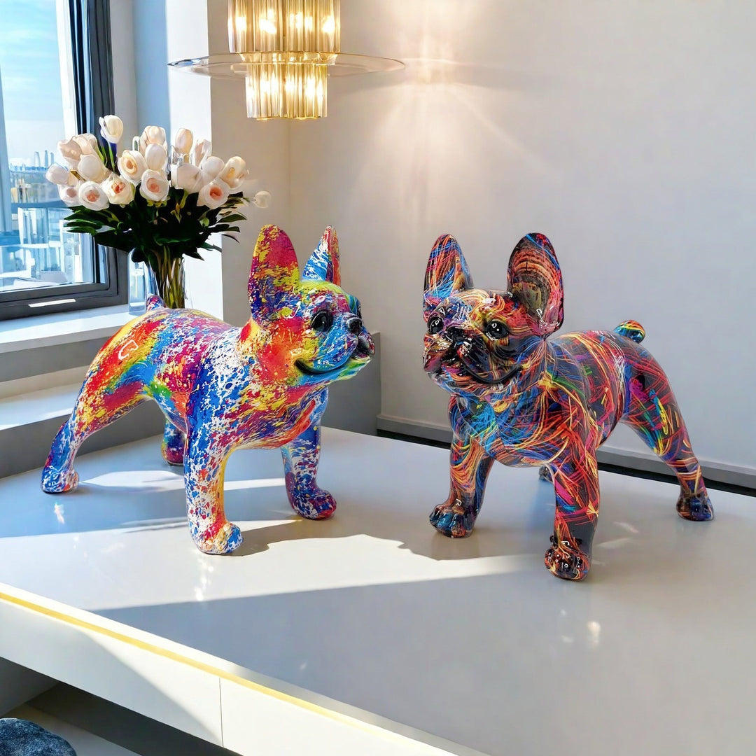 Artistic Bulldog Sculpture